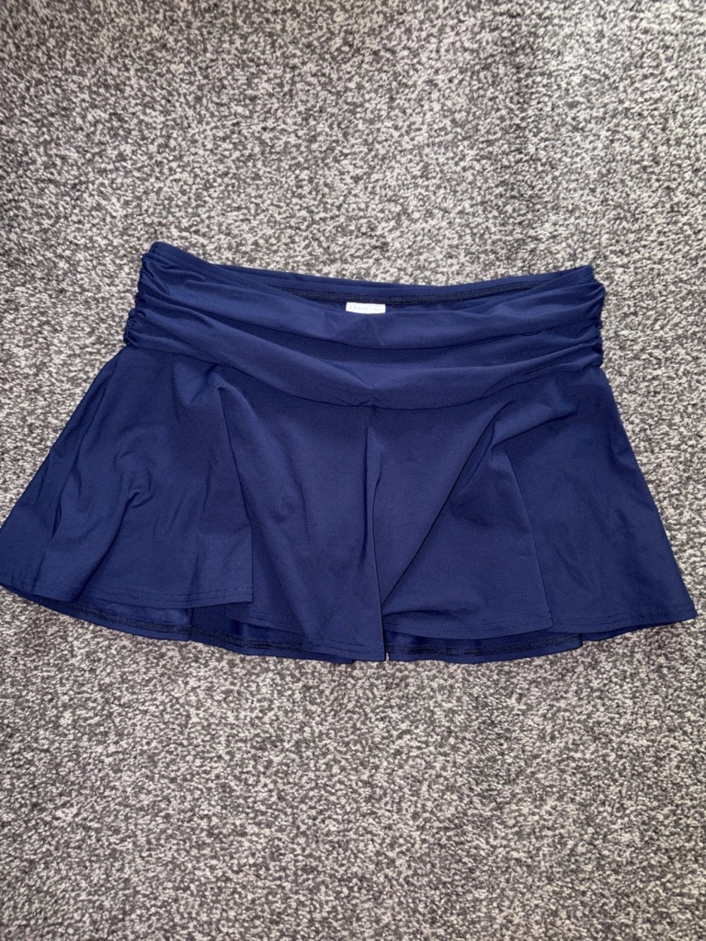 Land’s End Swim Skirt Bikini Bottom Low Rise Navy Size 6/Small